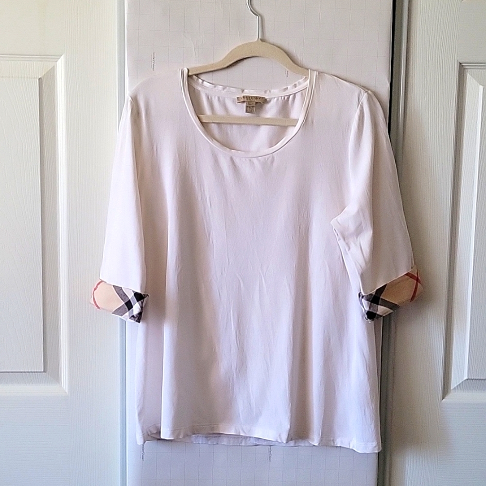 Burberry brit 3/4 sleeves white size L